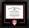 Indiana University Hoosiers 11w x 8.5h Spirit Diploma Manhattan Black Frame with Bonus Campus Images Lithograph (value savings $59)